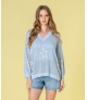 Camisola perfurada estrelas