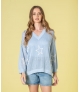 Camisola perfurada estrelas