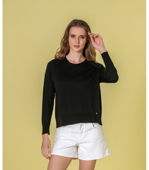 Camisola decote redondo