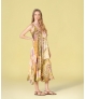 Vestido com estampado tropical