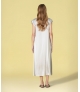 Vestido decote em v acetinado