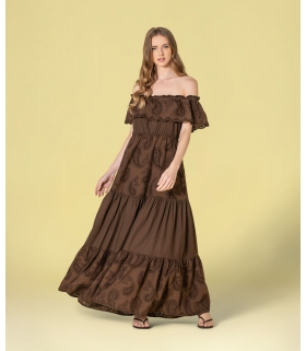 Vestido bordado inglês