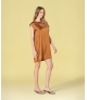 Vestido curto acetinado