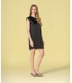 Vestido curto acetinado