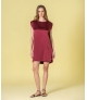 Vestido curto acetinado