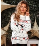 Camisola Merry Christmas cor Cru