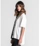 T-Shirt oversize bicolor com motivo