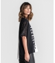 T-Shirt oversize bicolor com motivo