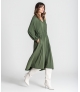 Vestido com elástico na cintura