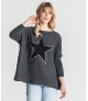 Camisola estrela em renda