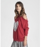 Camisola coração lantejoulas